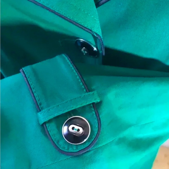 Cleo green trench coat . Size 10 - Picture 7 of 10